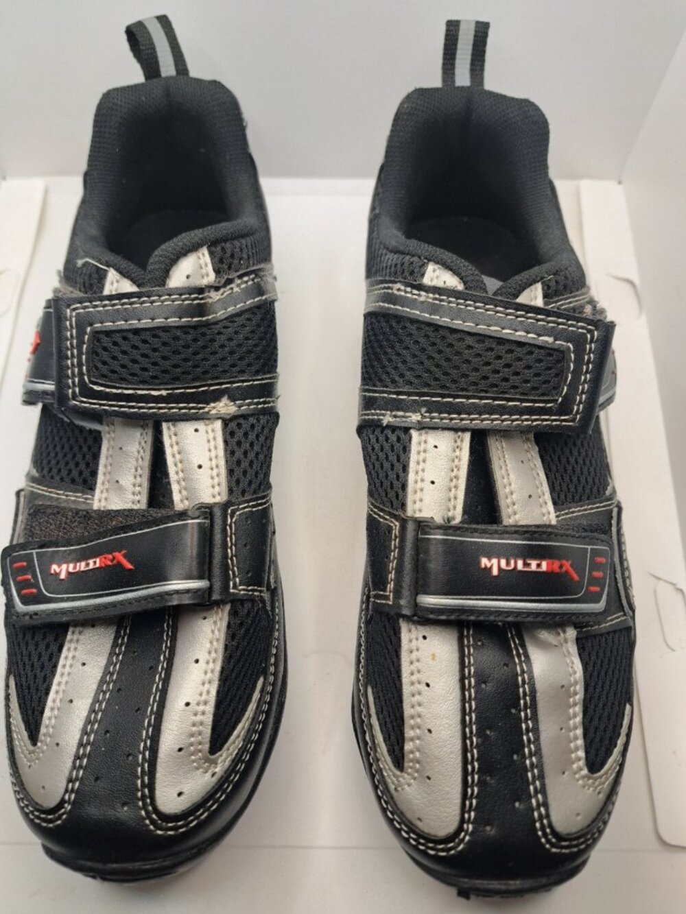 Louis Garneau Woman's Black Silver Cycling MULTIRX Shoes US  7.5 EUR 41 UK 6.5
